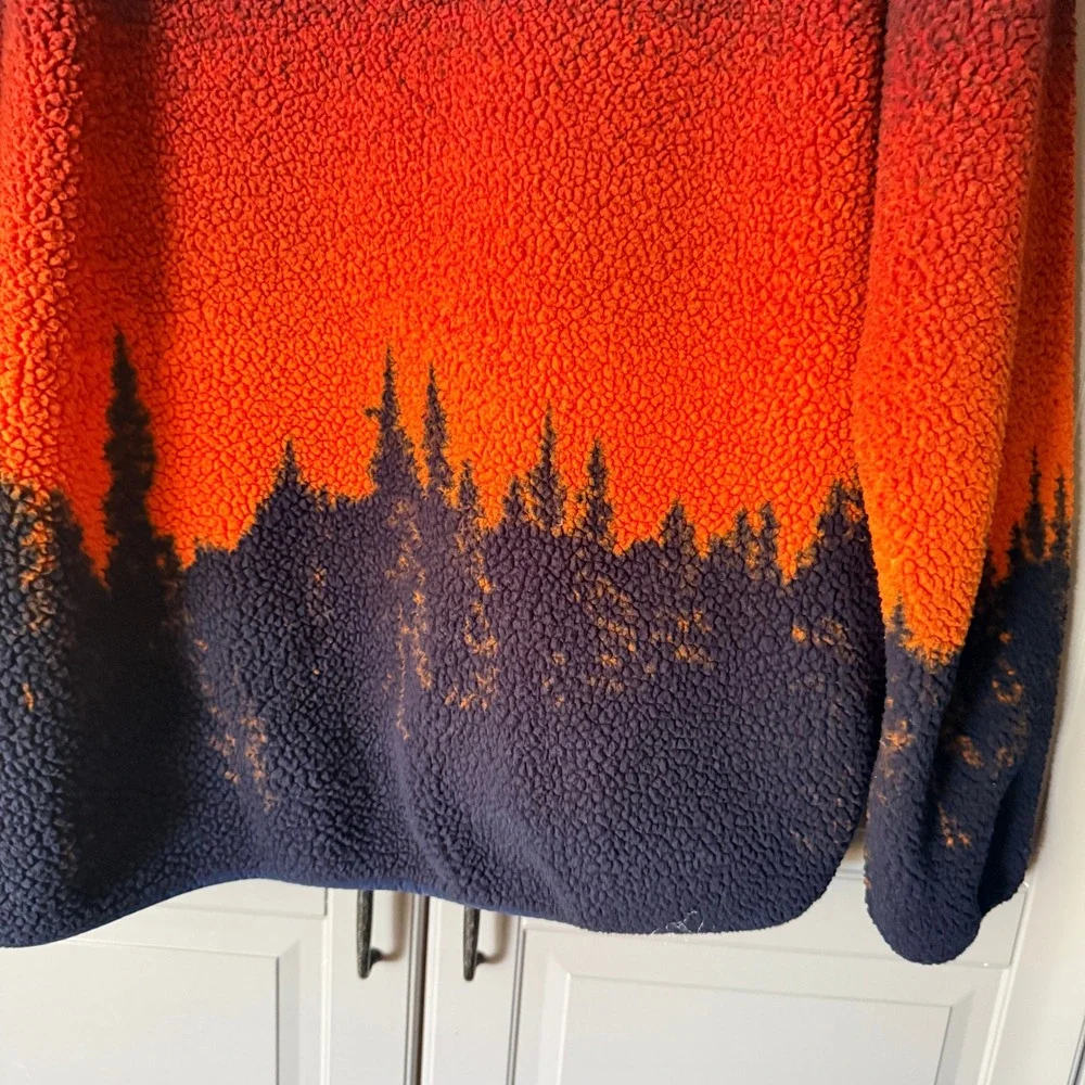 Creative Action Network Youth Yellowstone Wolf 1/4 Fleece Pullover, Multi, 18